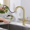 Kibi Fusion Single Handle Pull Down Kitchen & Bar Sink Faucet - Brushed Gold KKF2017BG - alternate 2